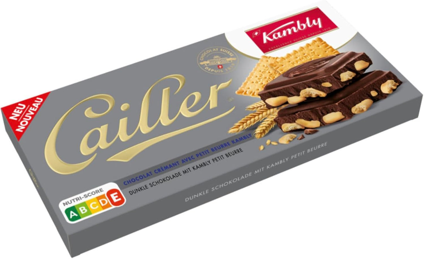 Cailler Kambly Tablette Chocolat Noir - 180gr