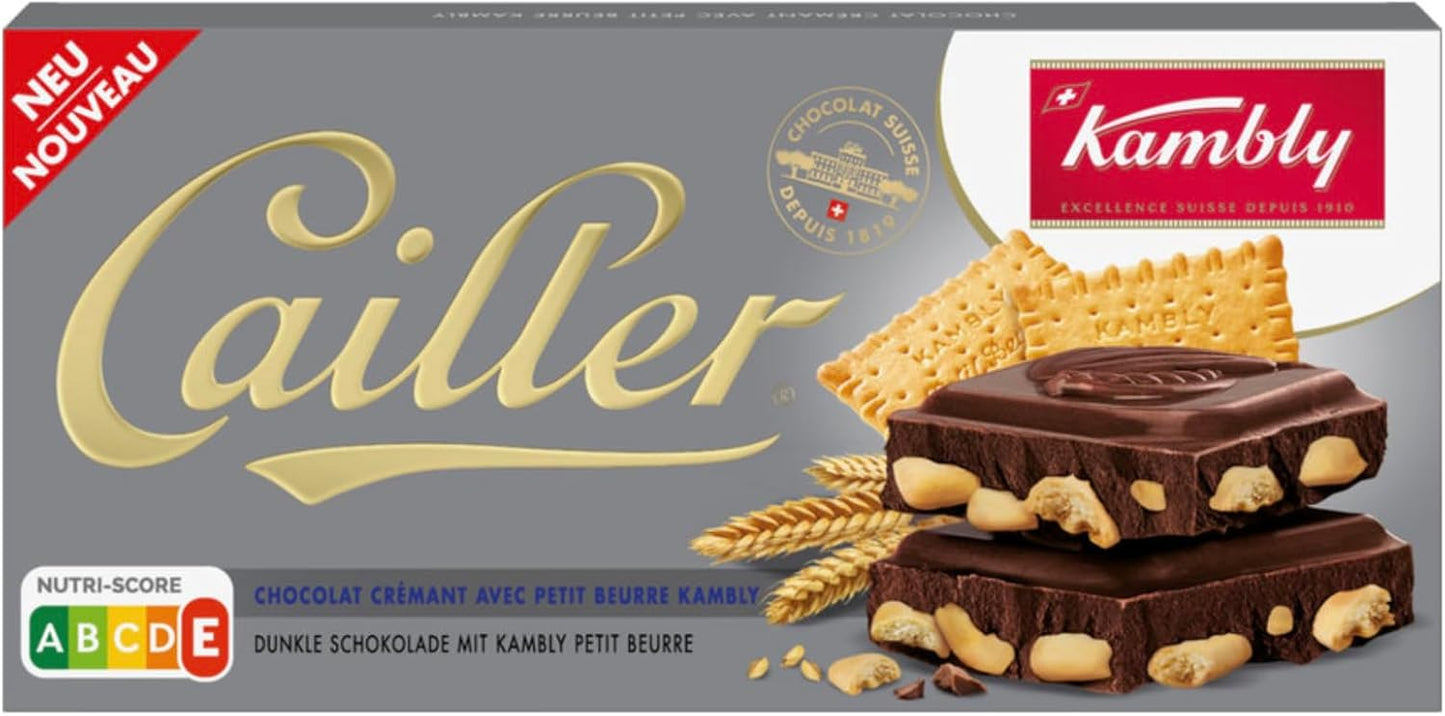 Cailler Kambly Tablette Chocolat Noir - 180gr