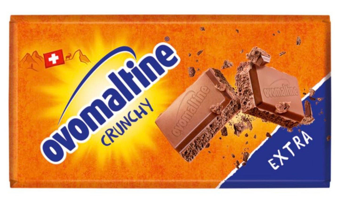 Ovomaltine Crunchy - Chocolade reep 200g of 100g