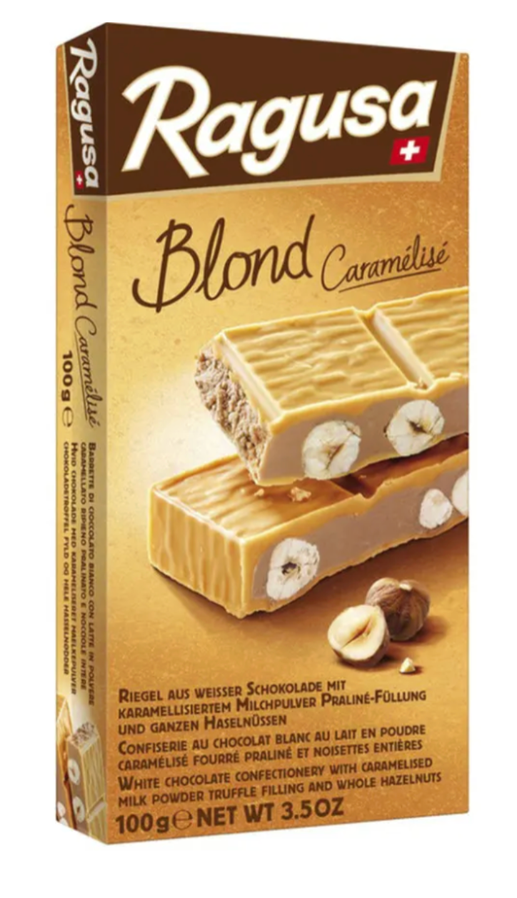 Camille Bloch Ragusa Classic, blond of puur, Zwitserse chocolade, 100 g