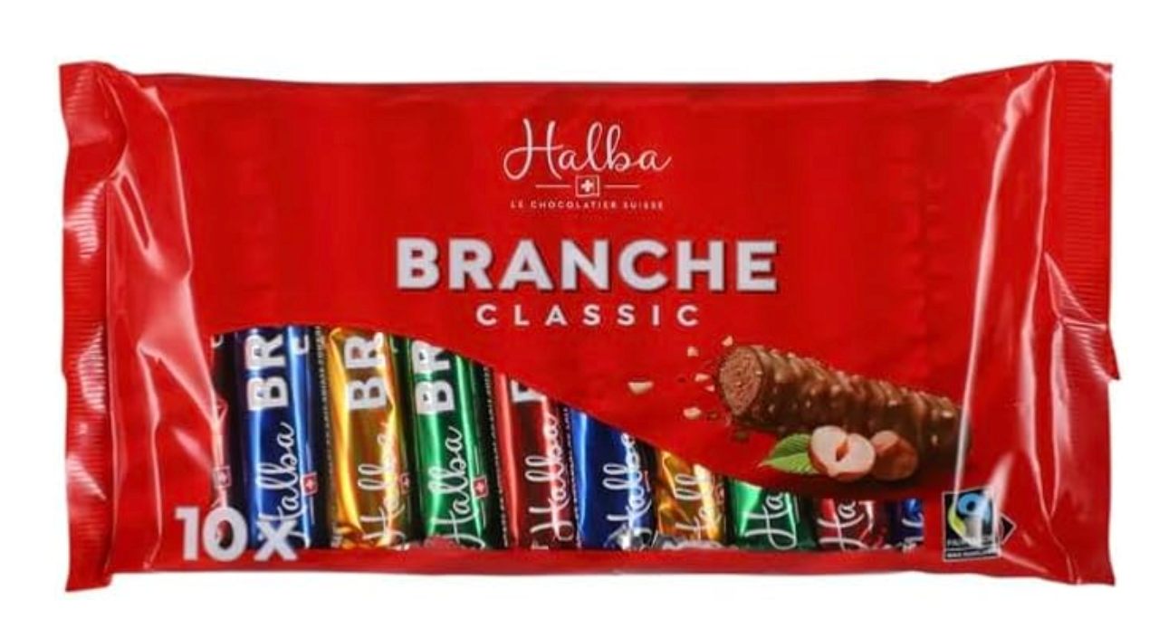 Halba Classic Branches x23g - FAIRTRADE gecertificeerde Zwitserse chocolade Merk: HALBA