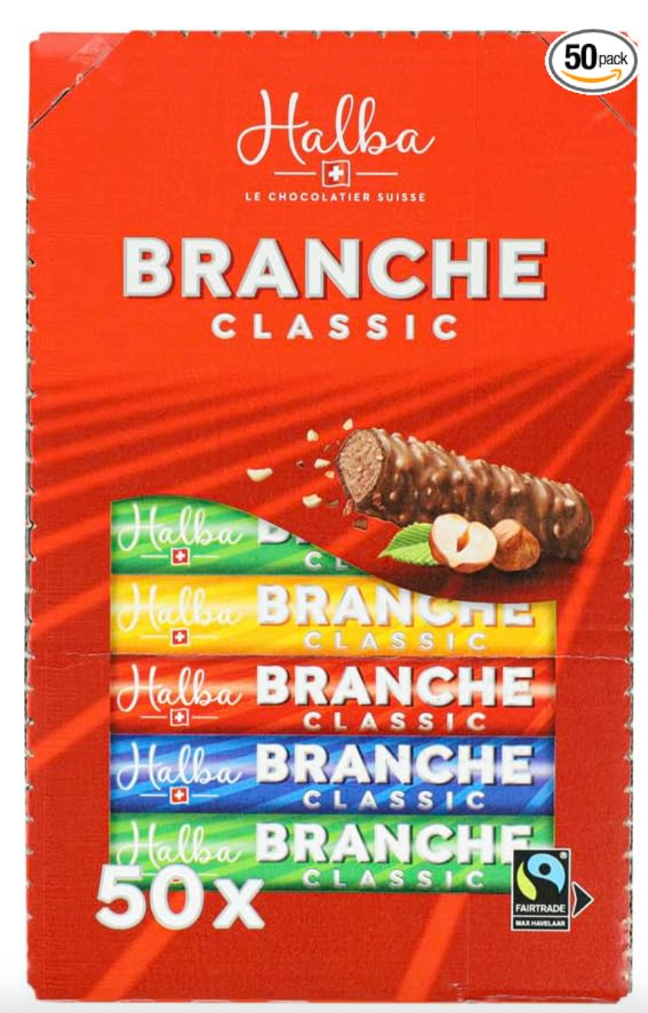 Halba Classic Branches x23g - FAIRTRADE gecertificeerde Zwitserse chocolade Merk: HALBA